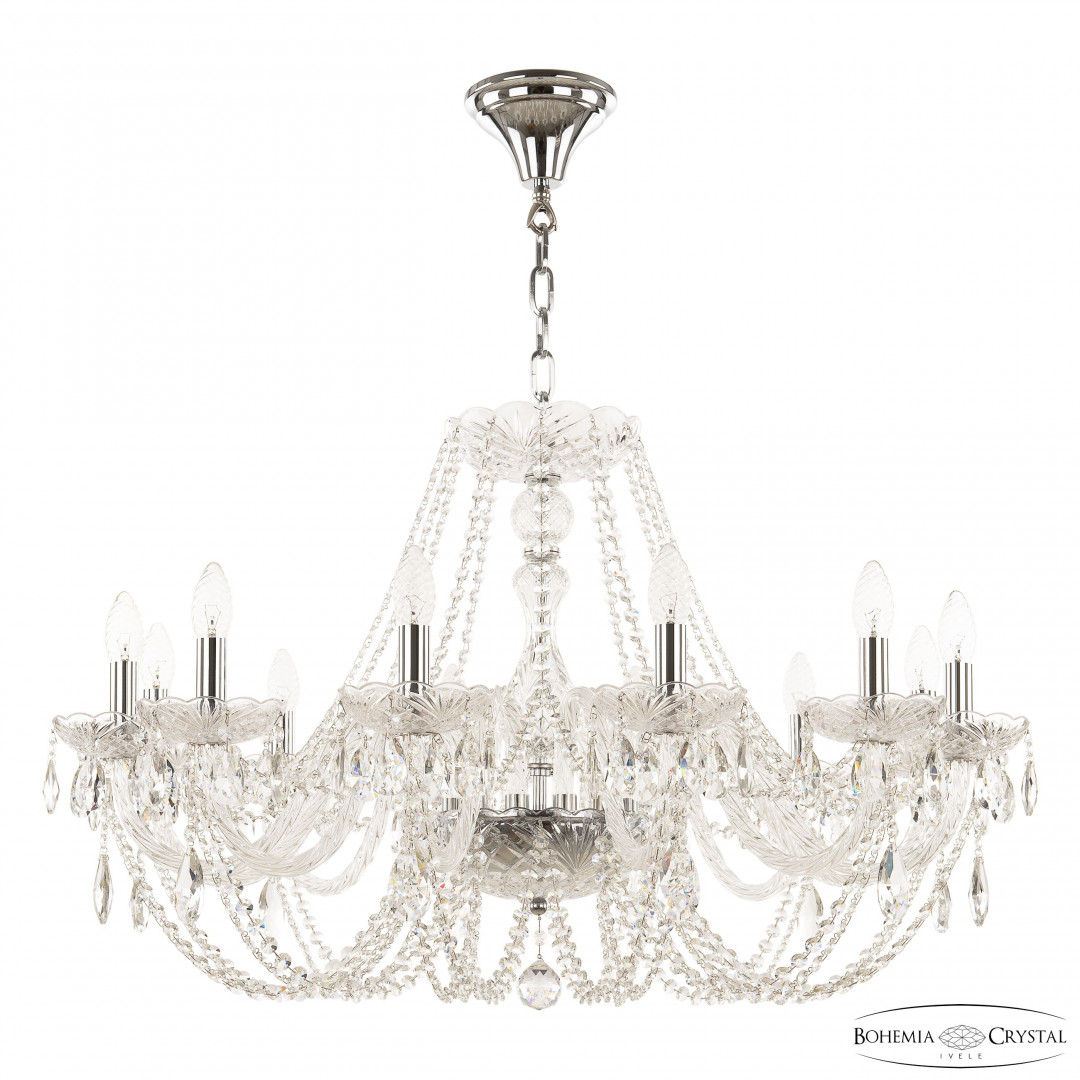 Люстра хрустальная 101/12/300 Ni Bohemia Ivele Crystal