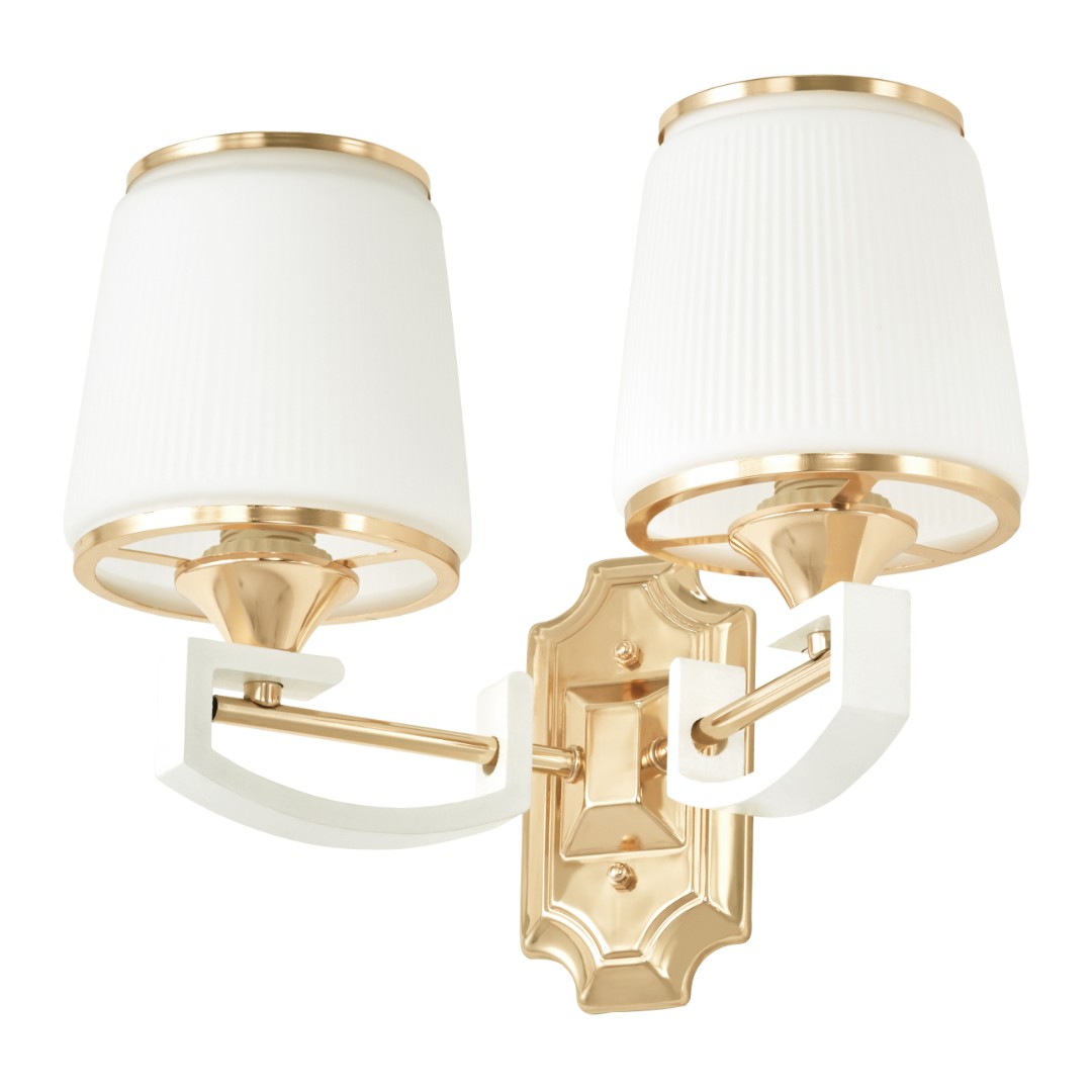 Бра с плафонами 302457/2W Wh/Gd Arte Milano