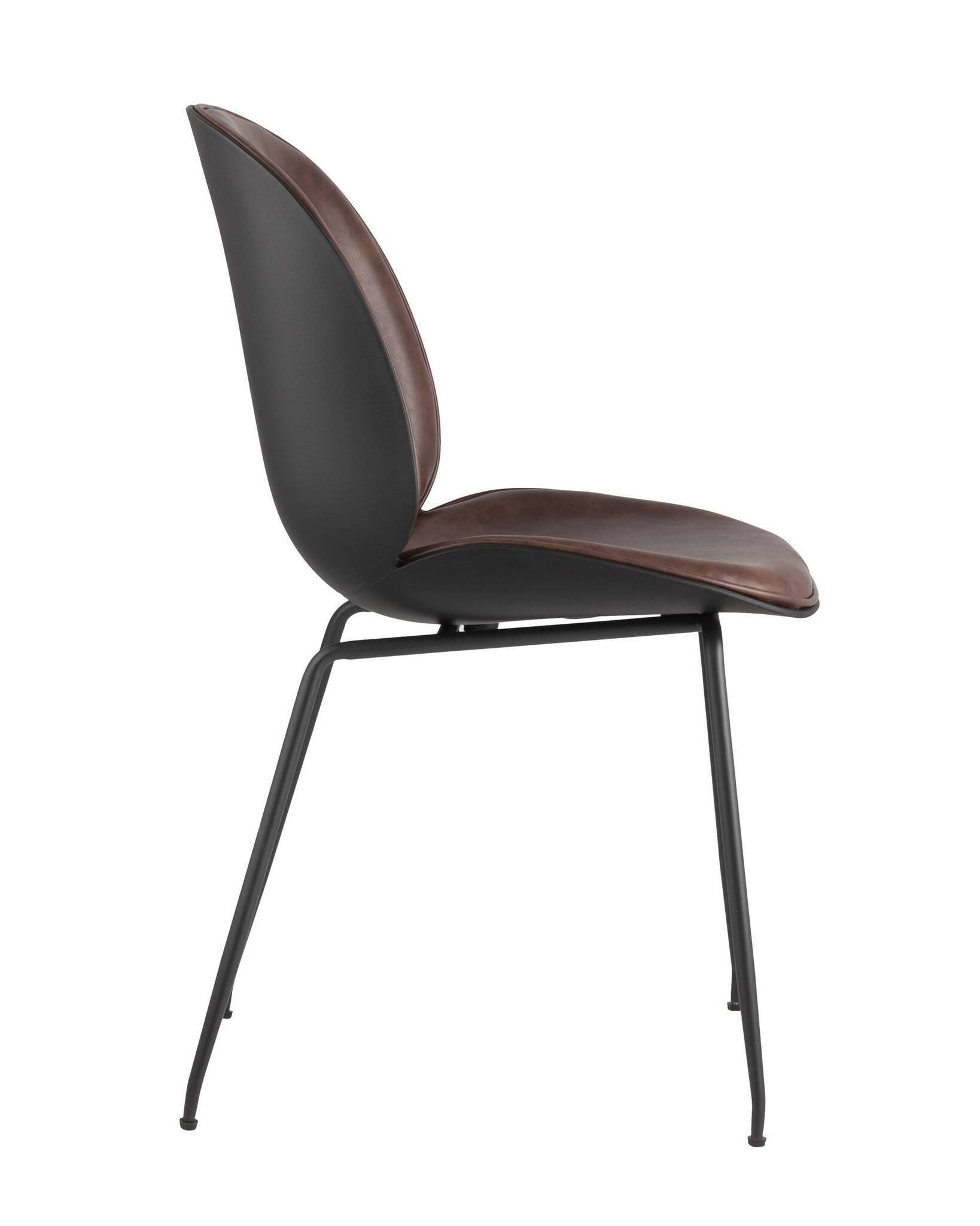 Стул барный Beetle PU со спинкой коричневый Stool Group