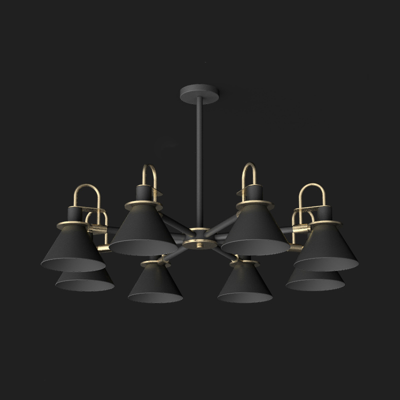 Люстра на штанге CODA D94 Black by ImperiumLoft