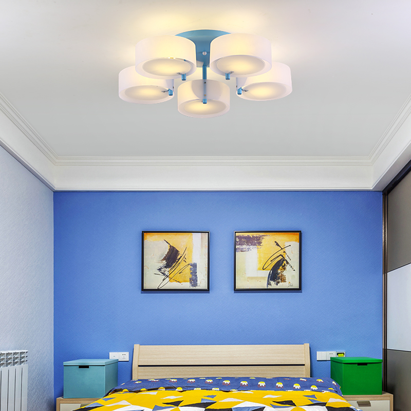 Потолочная люстра HEDDA D54 3 lamps Blue by ImperiumLoft