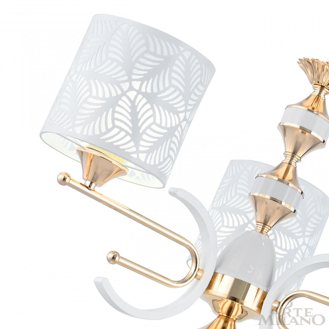 Люстра подвесная с плафонами 302097/3 Wh/Gd Arte Milano