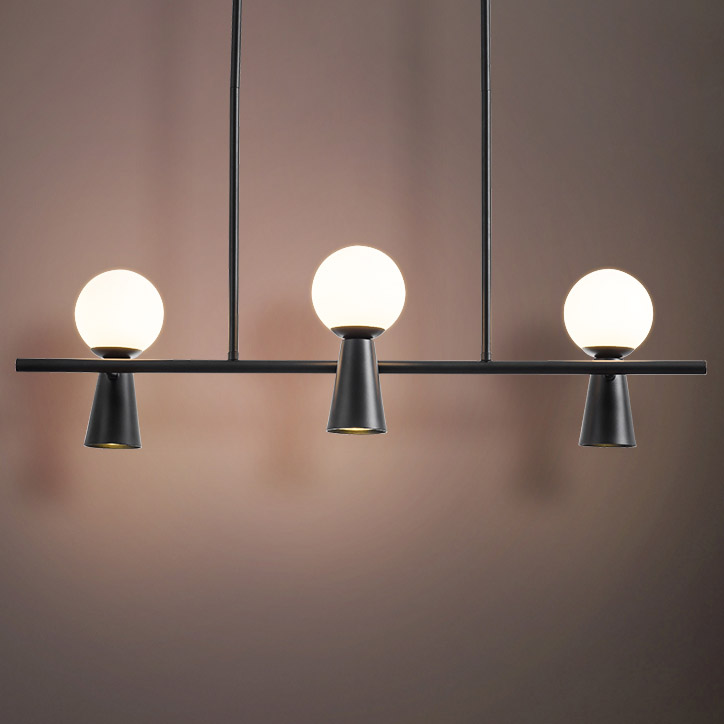Потолочный светильник ABELINA LONG L10 Black White by ImperiumLoft