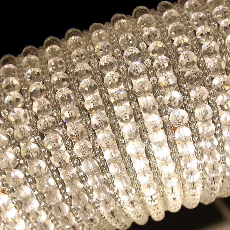Подвесной светильник Crystal Halo D100 Silver by ImperiumLoft