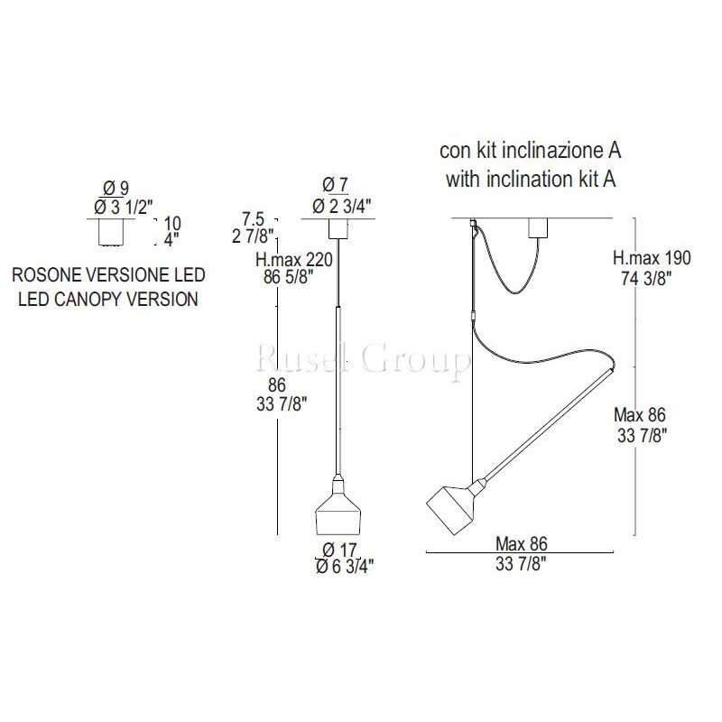 Подвесной светильник Leucos BEAMER S17