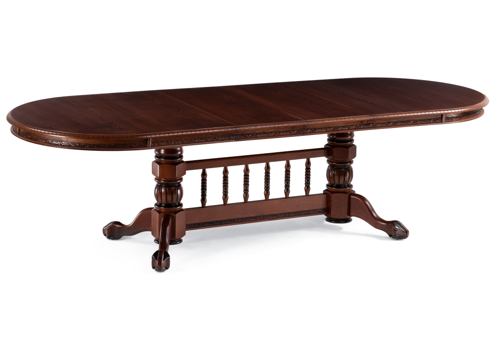 Стол деревянный Woodville Кантри 200(280)х107х79 орех / коричневая патина 450825