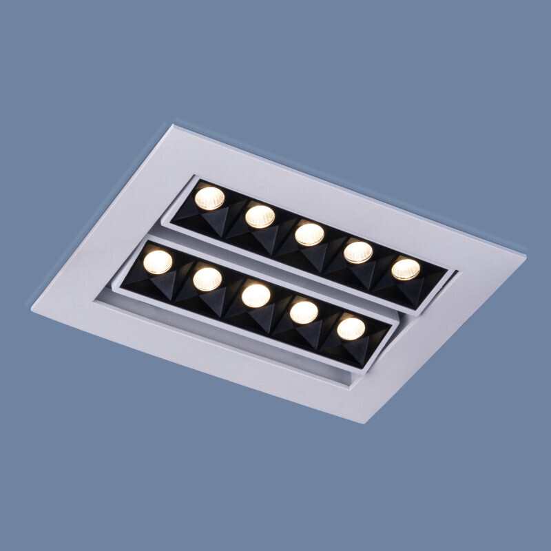 Встраиваемый светильник Elektrostandard 9923 LED 20W 4200K белый/черный