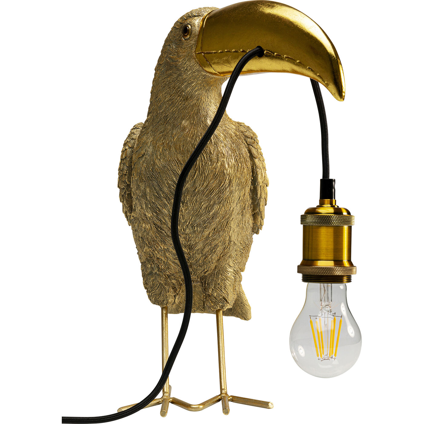 Светильник настольный Toucan Gold 42cm KARE 56858