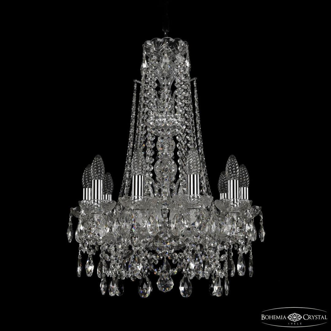 Люстра хрустальная 1411/10/141/XL-66 Ni