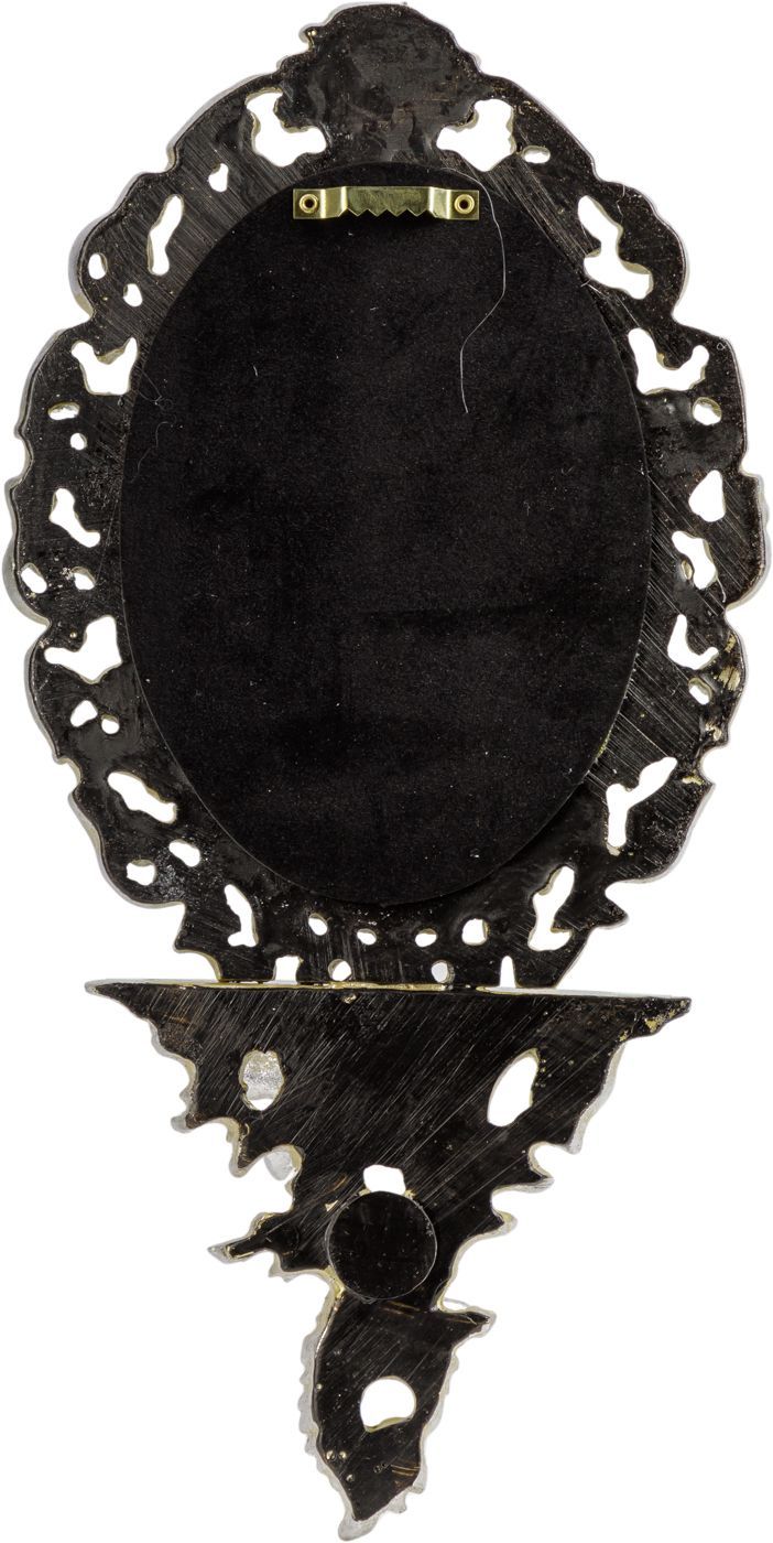 Зеркало настенное с полочкой Glasar 28-603