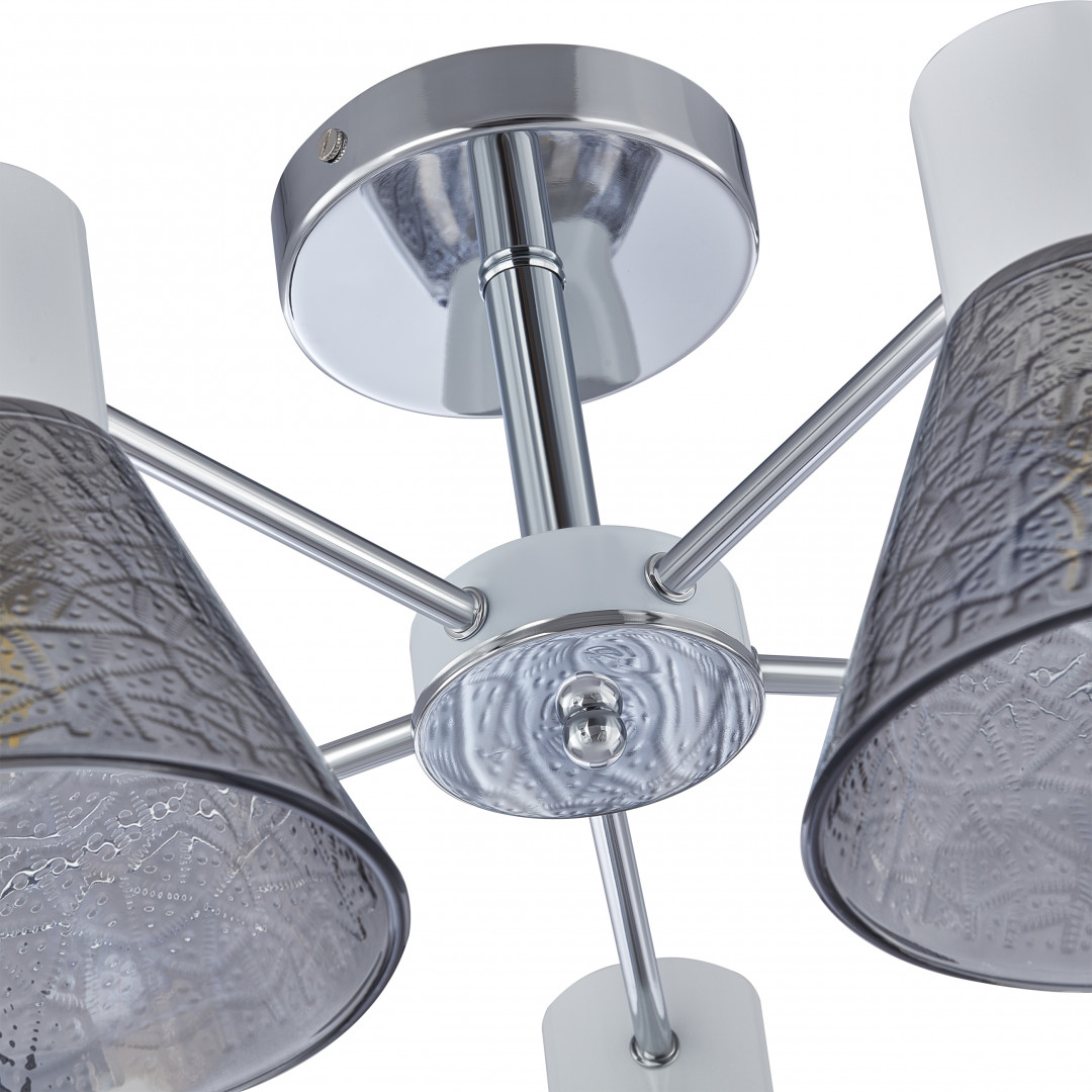 Люстра с плафонами 322408/5 CR+WH Arte Milano