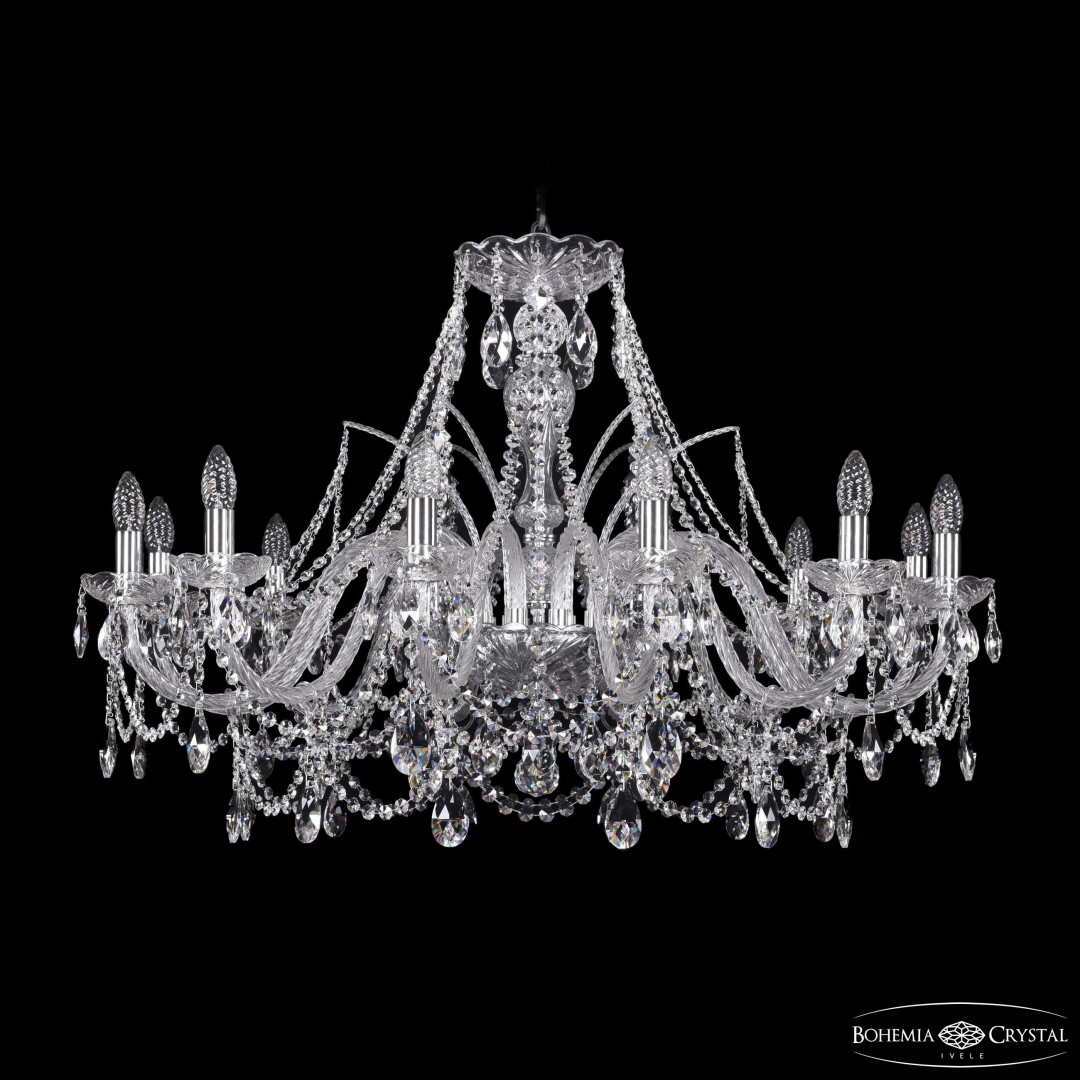 Люстра хрустальная 1411/12/360 Ni