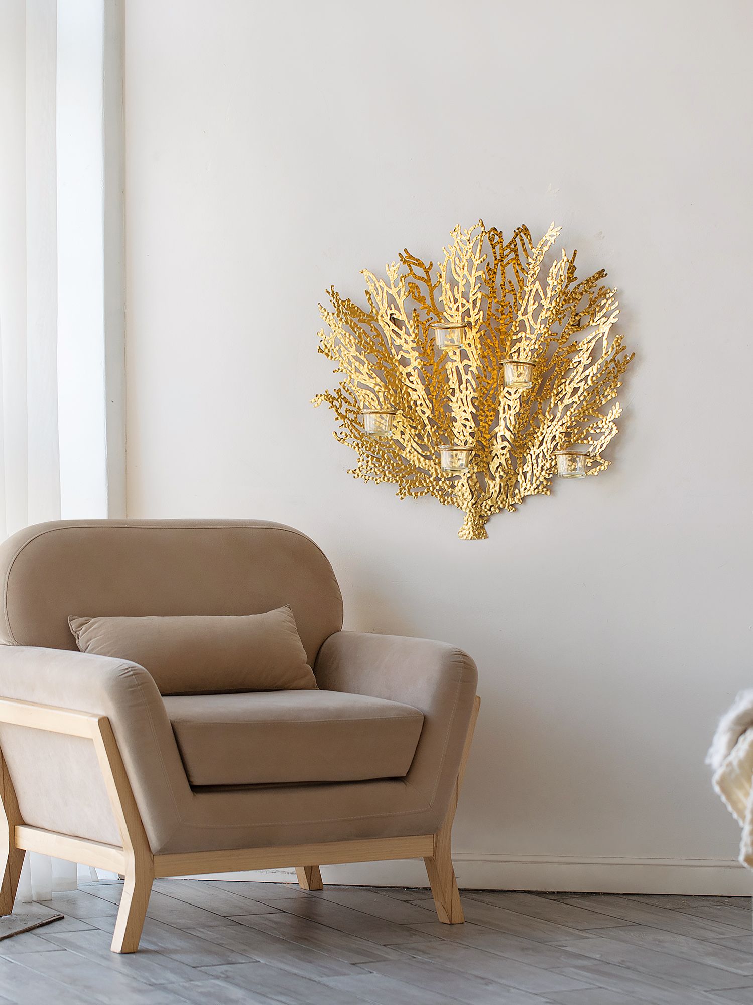 Подсвечник настенный на свечей Glasar 57-090