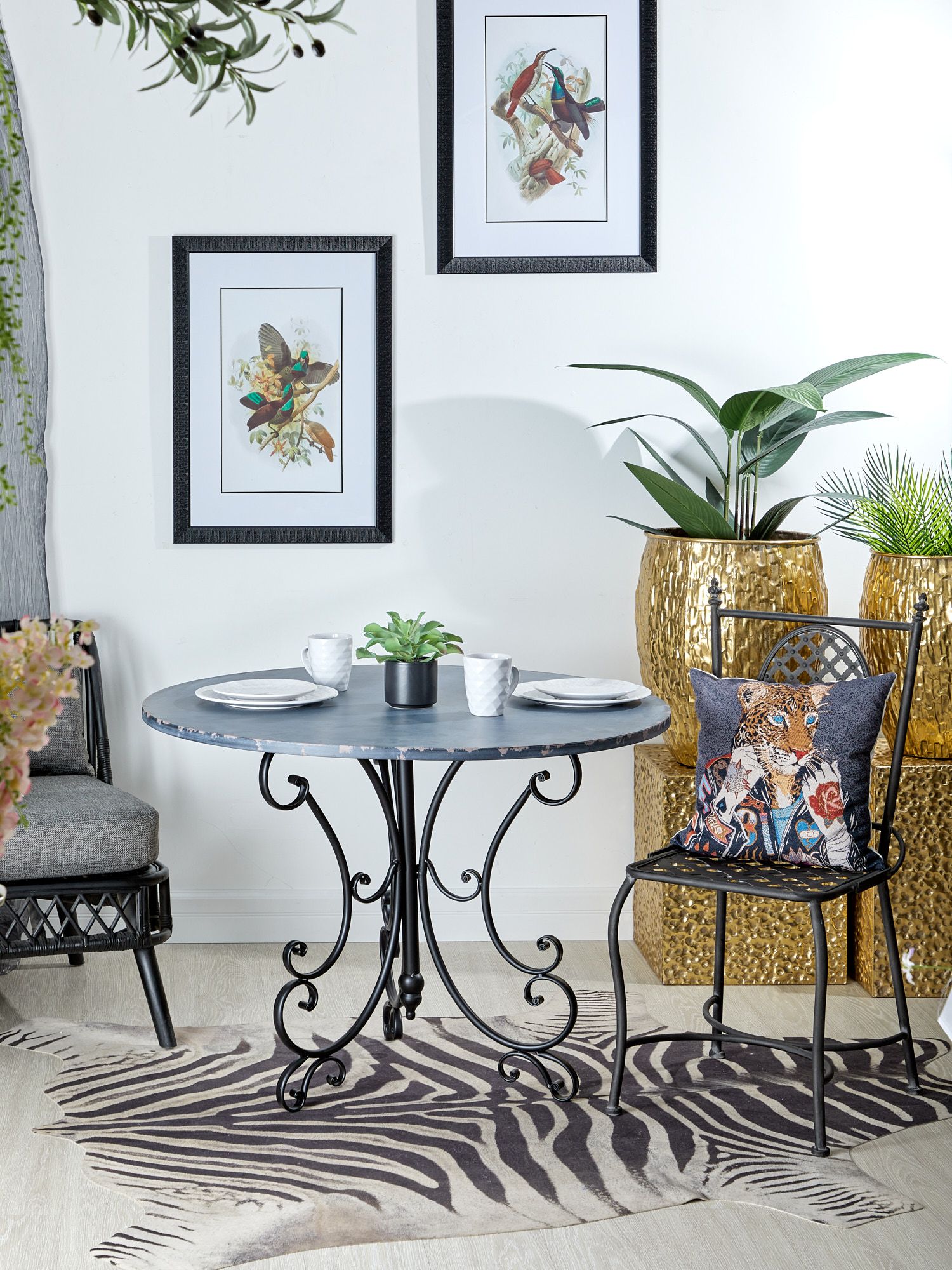 Стол кованый Прованс Glasar 57-291