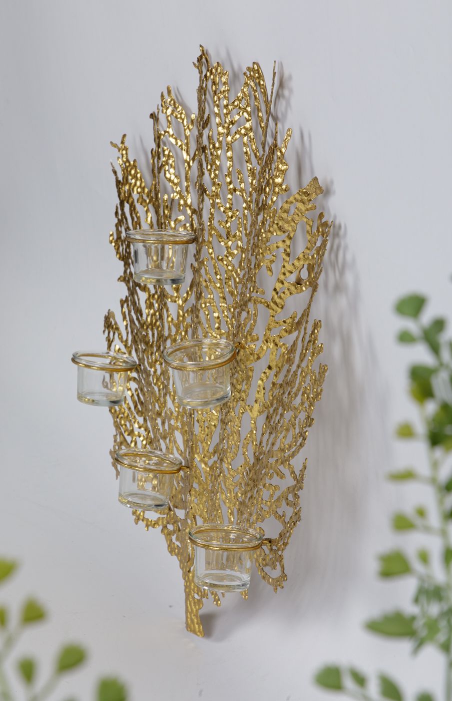 Подсвечник настенный на свечей Glasar 57-090