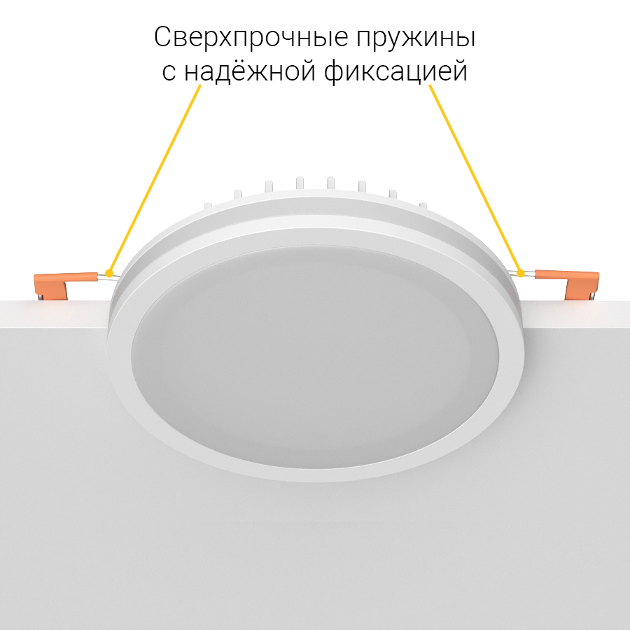 Встраиваемый светодиодный светильник Ledron LIP0906-15W-Y 3000K White