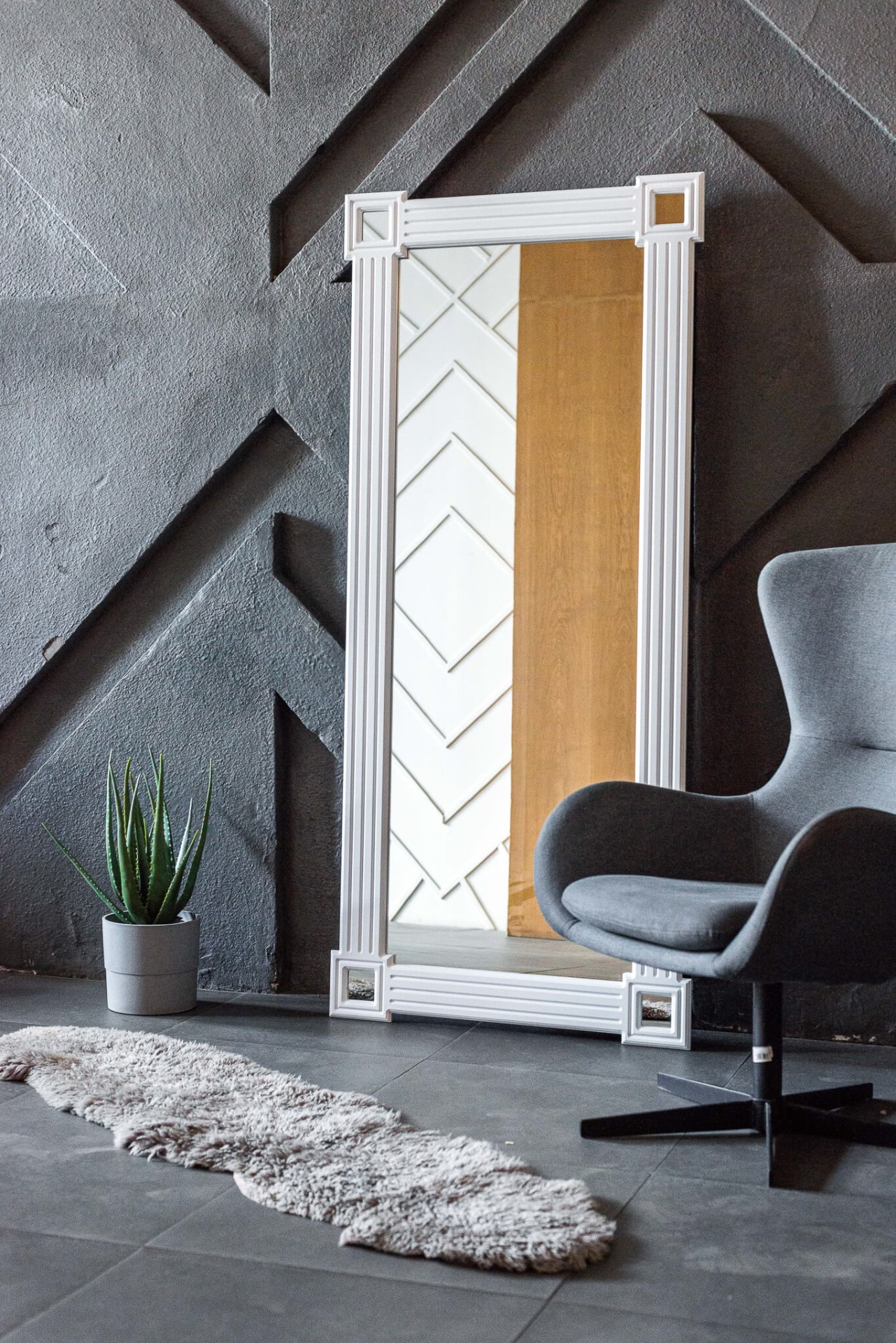 Зеркало BountyHome Column White mv419-200-white