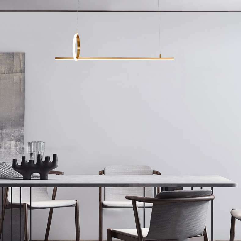 Подвесной светильник MOFFIT B LONG L120 Brass by ImperiumLoft