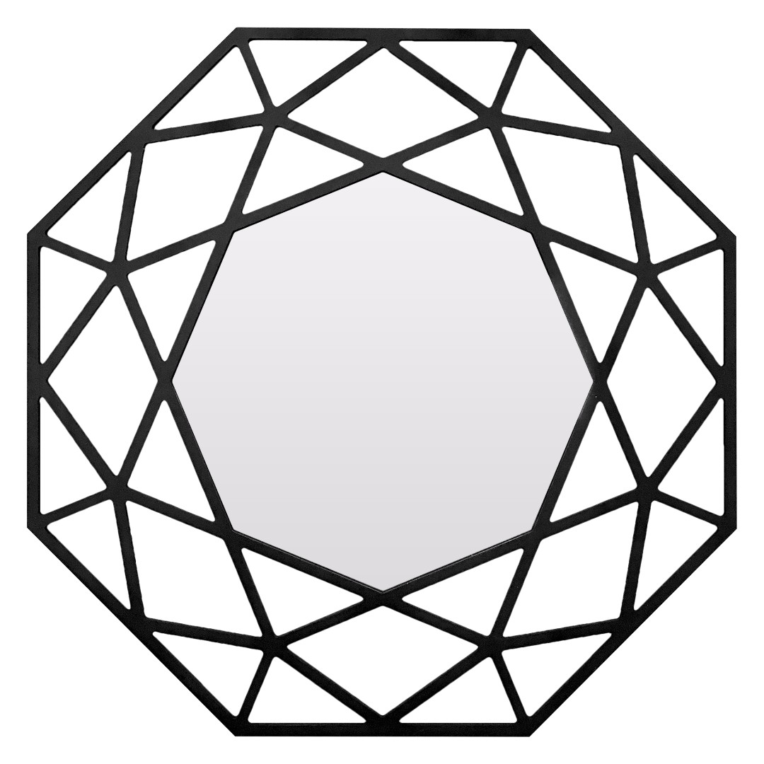 Зеркало BountyHome Tissue Black mv267-black