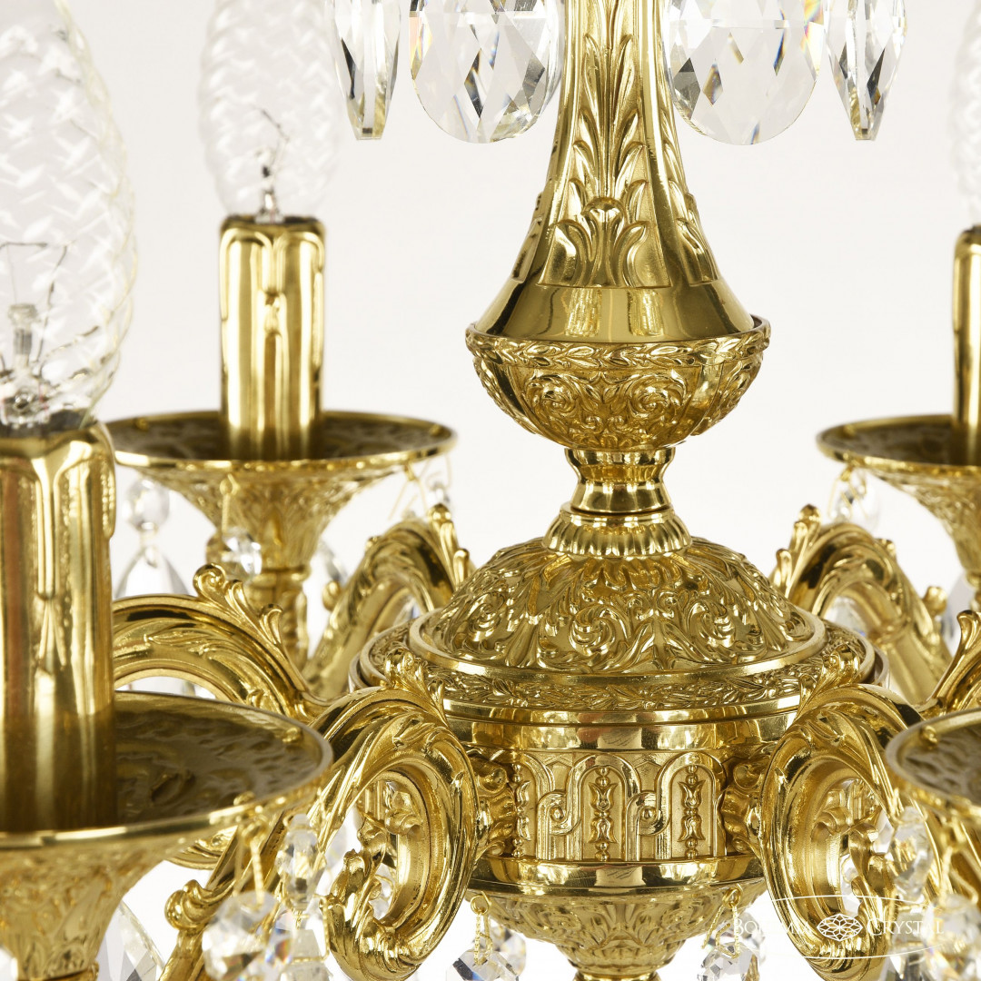 Люстра бронзовая с хрусталём 71102/6/125 B G