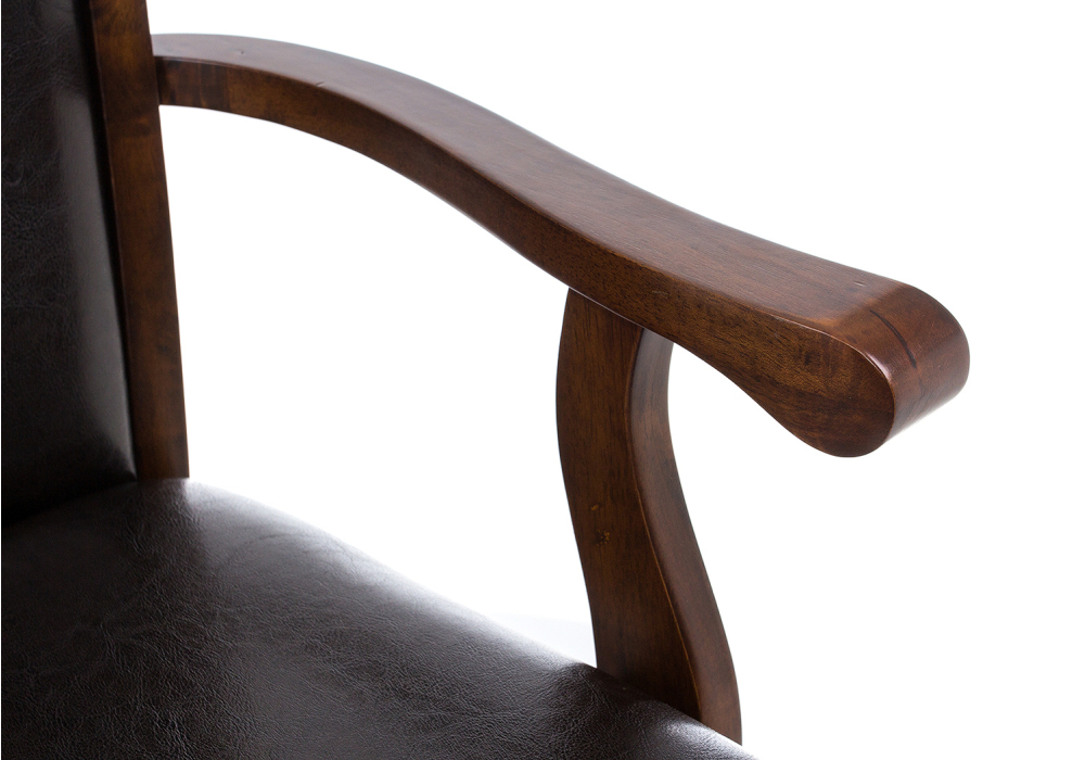 Стул деревянный Woodville Кресло Luiza dirty oak / dark brown 1996