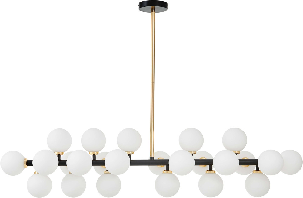 Потолочная люстра Lumina Deco LDP 6033-24 BK+GD