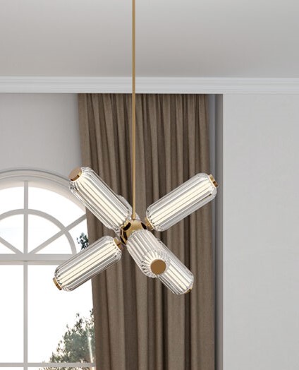 Подвесной светильник Elma Plus золотой металл Aromas del Campo