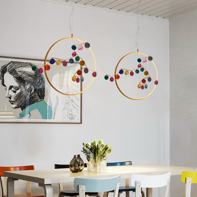 Подвесной светильник Mi round D60 Yellow by ImperiumLoft