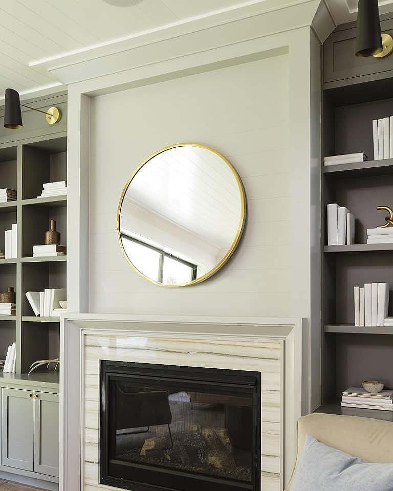 Зеркало в золотой окантовке Урсула Louvre Home LHMF449