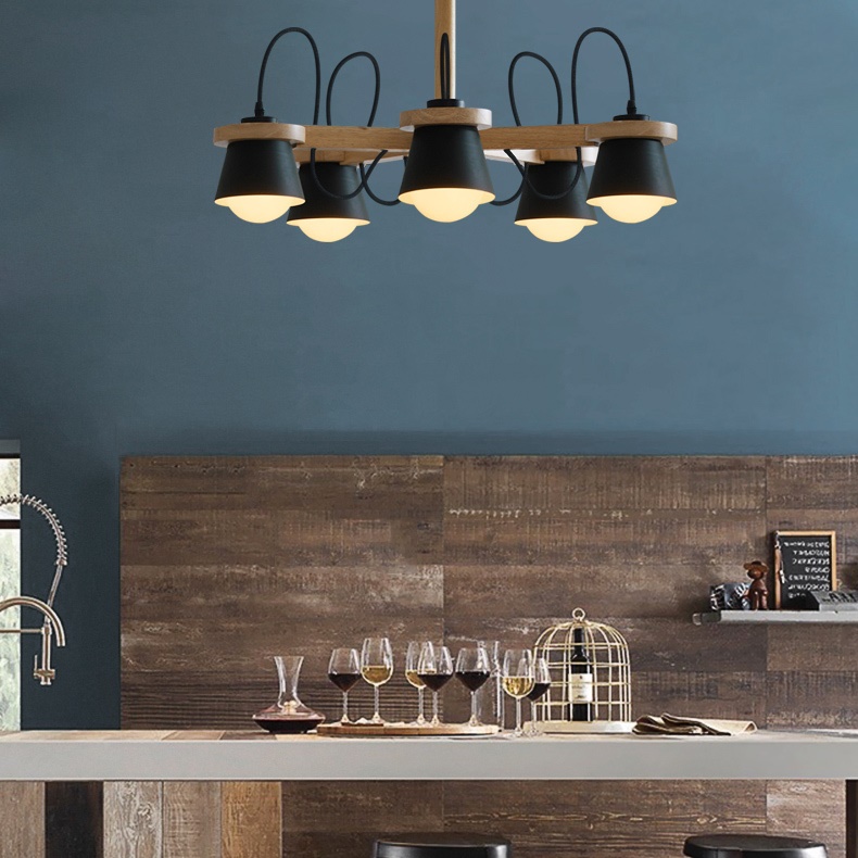 Люстра потолочная NATURA B4 Black by ImperiumLoft