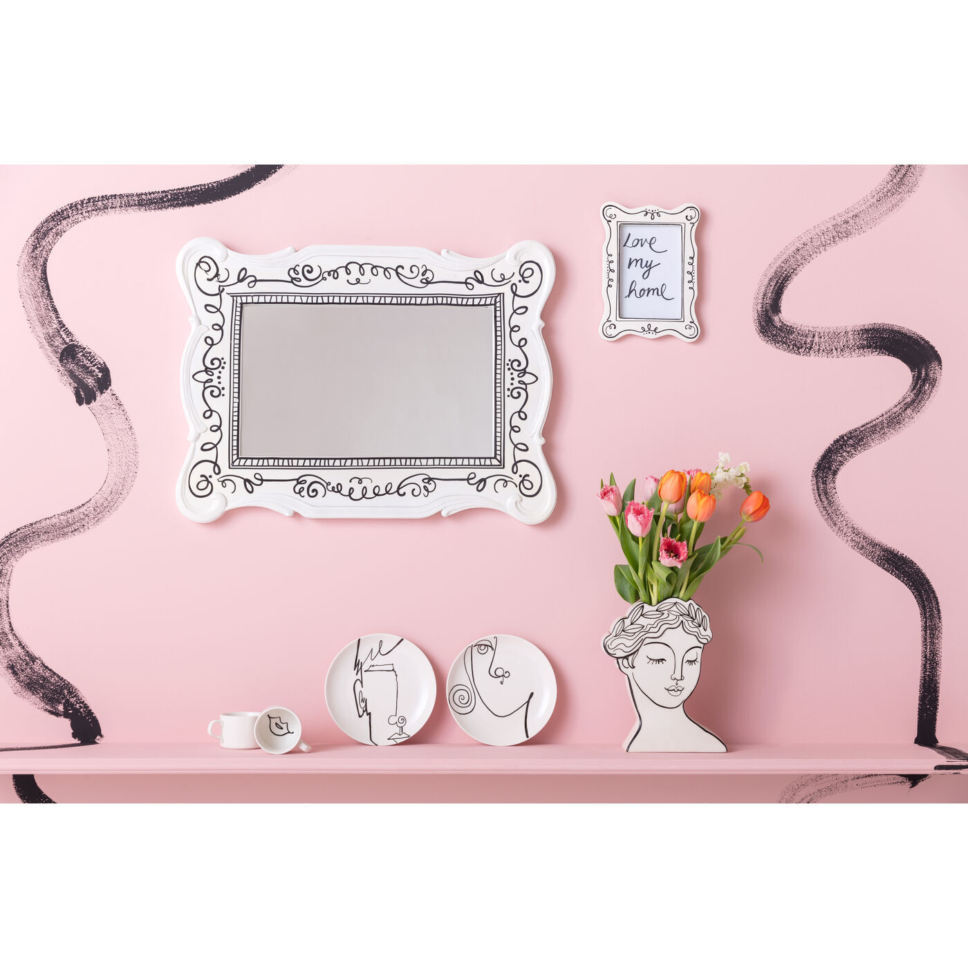 Пара кофейная KARE Faces 54996