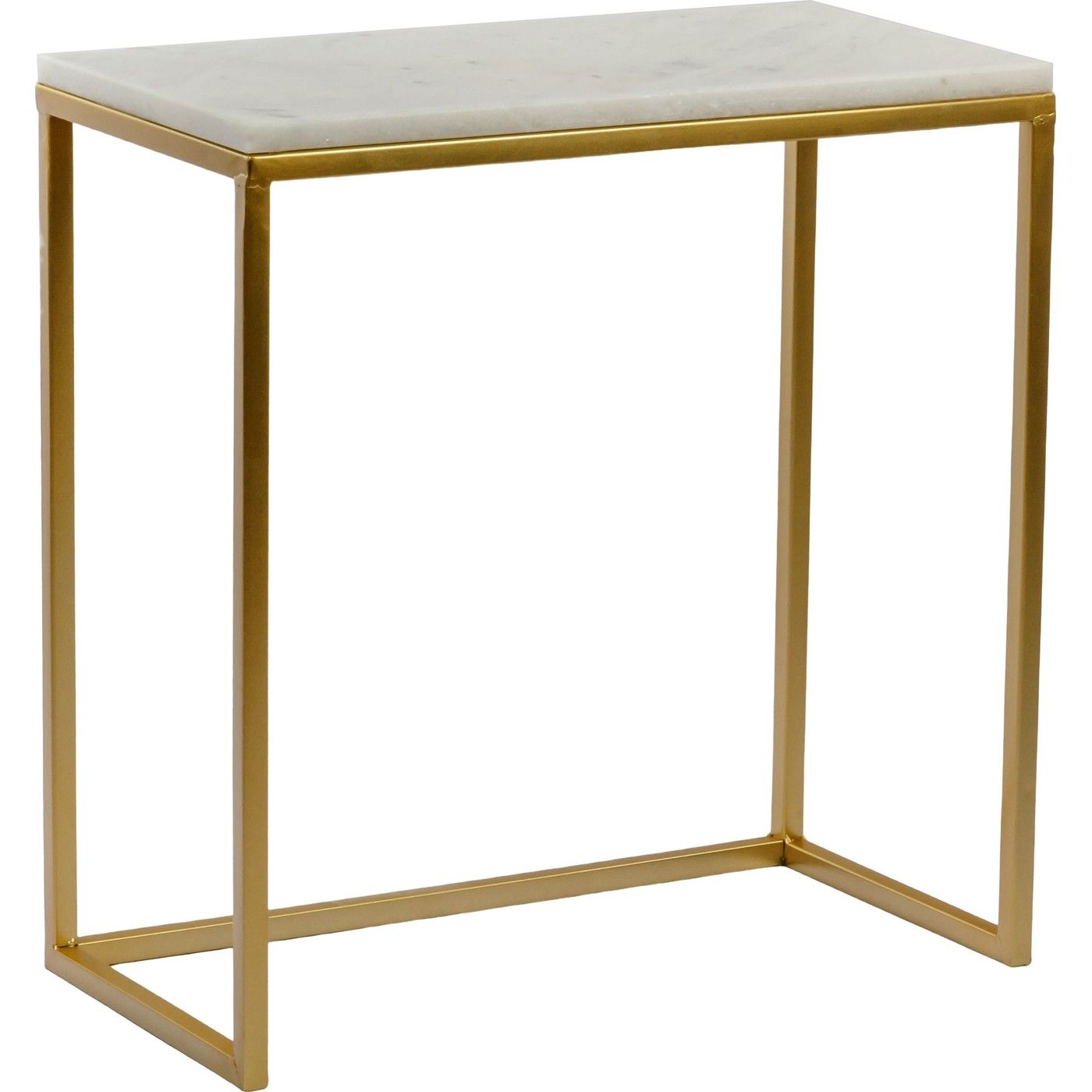 Столик приставной с белым мрамором Glasar 54-024