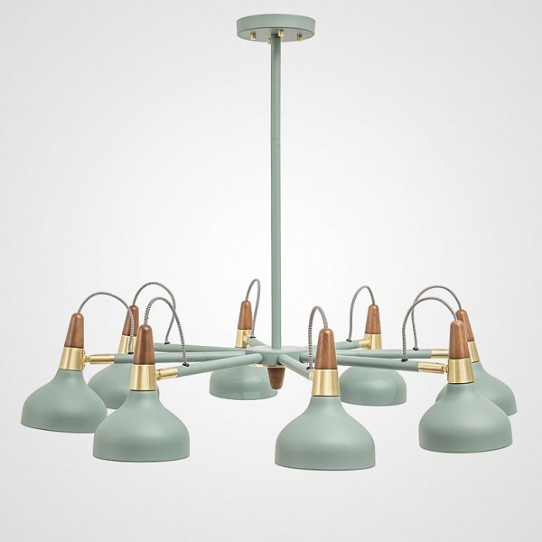 Люстра на штанге OPLAND A 8 lamps Blue by ImperiumLoft