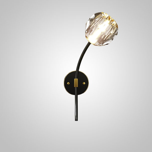 Настенный светильник RH E WALL L1 Right Black by ImperiumLoft