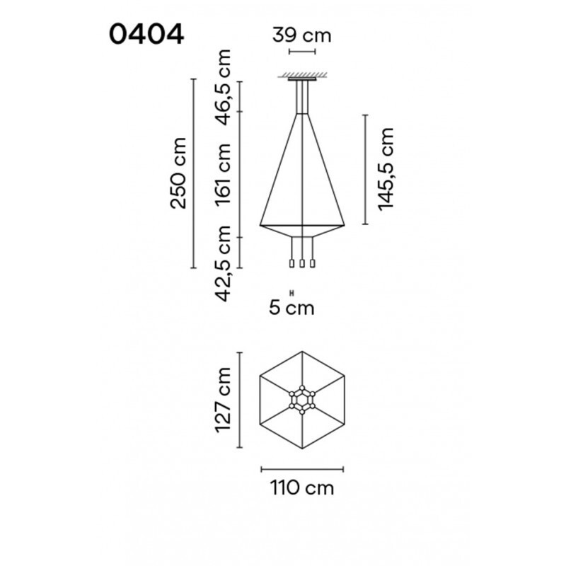 ПОДВЕСНОЙ СВЕТИЛЬНИК  VIBIA Wireflow 0404
