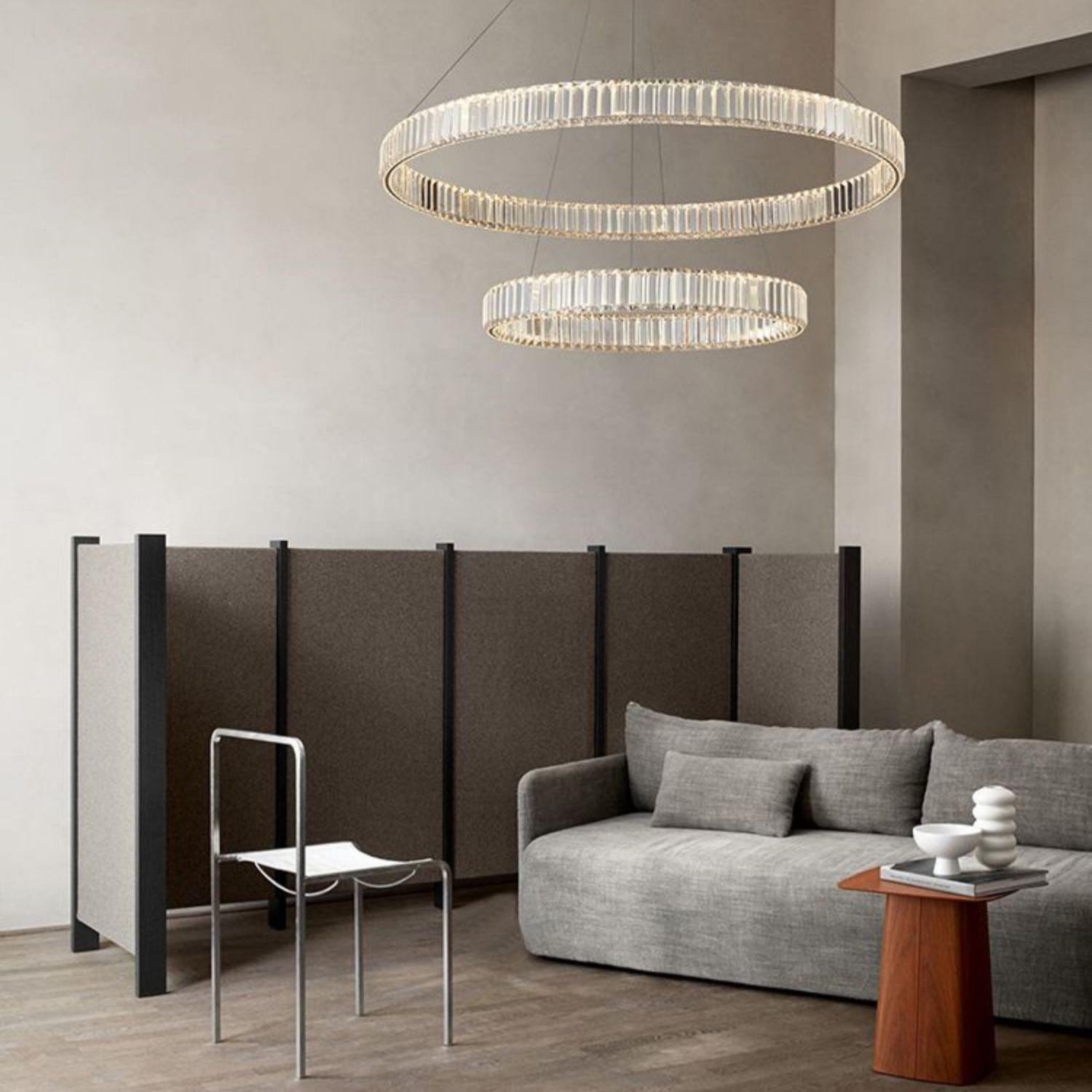 Подвесная люстра BERTOLDA D40+60+80 Chrome by ImperiumLoft