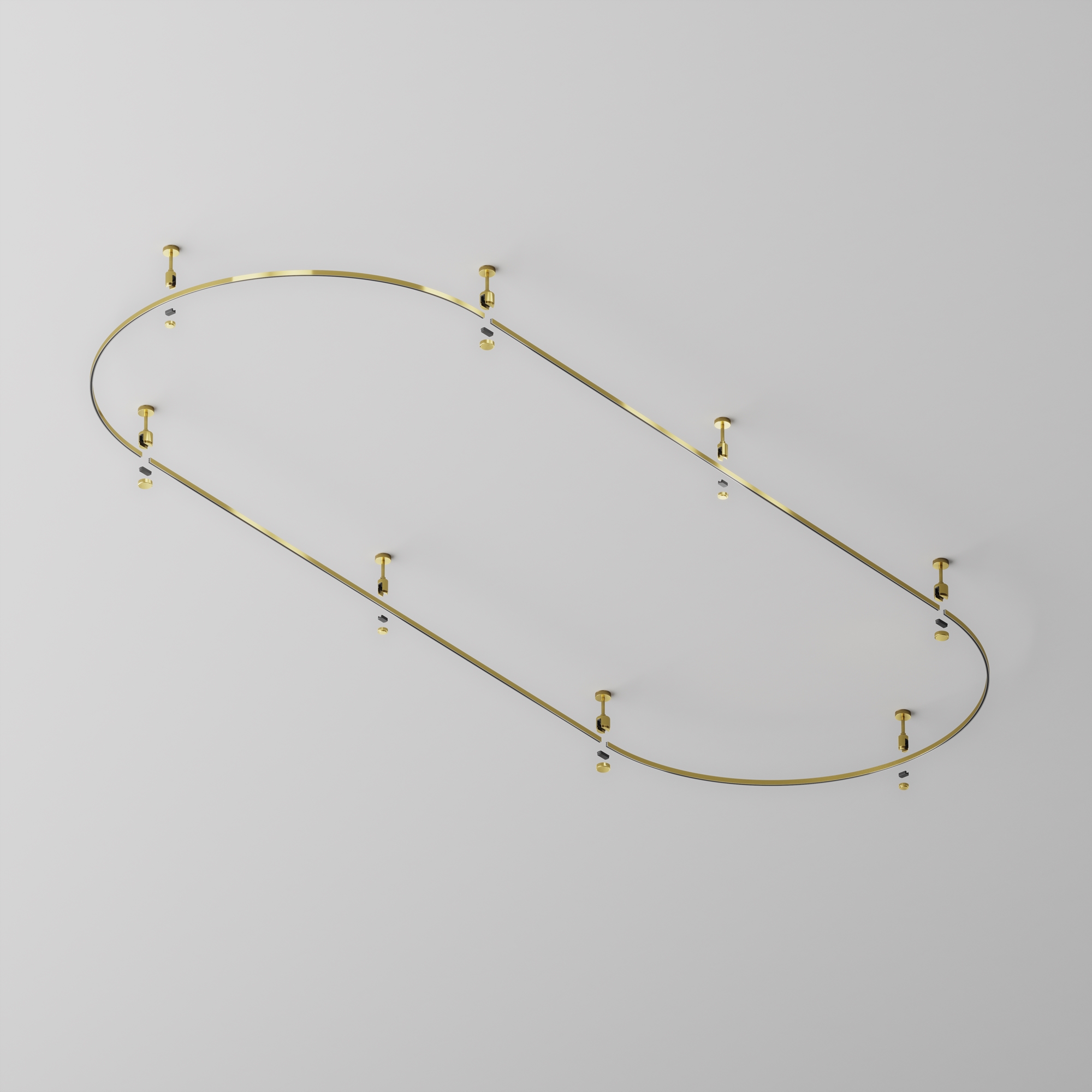 Шинопровод накладной/подвесной Technical TRX154-2SR-D1200-BS