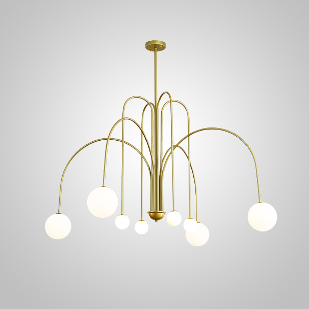 Потолочная люстра DAY L8 D130 Gold by ImperiumLoft