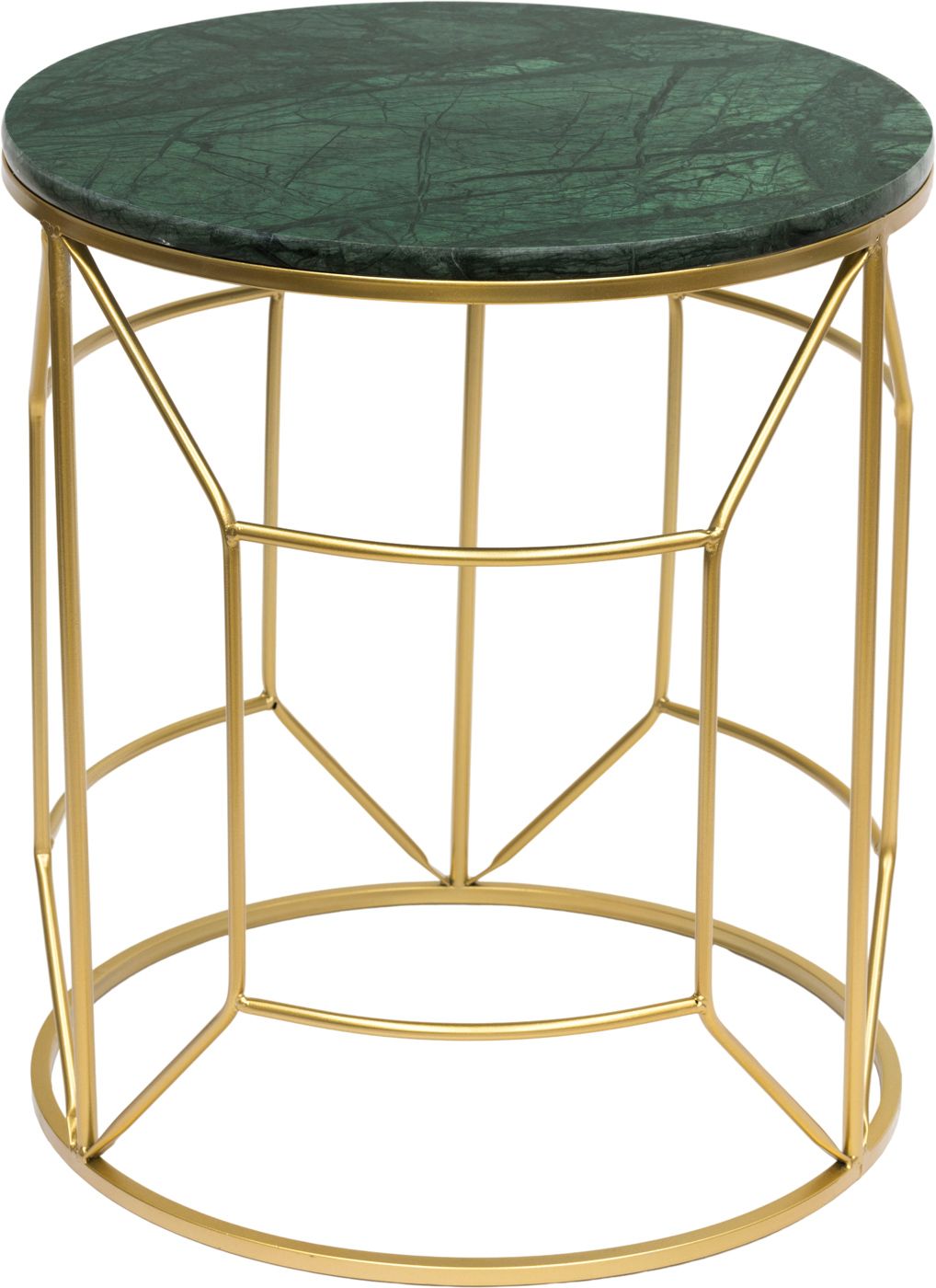 Столик интерьерный с зеленым мрамором Glasar 54-043