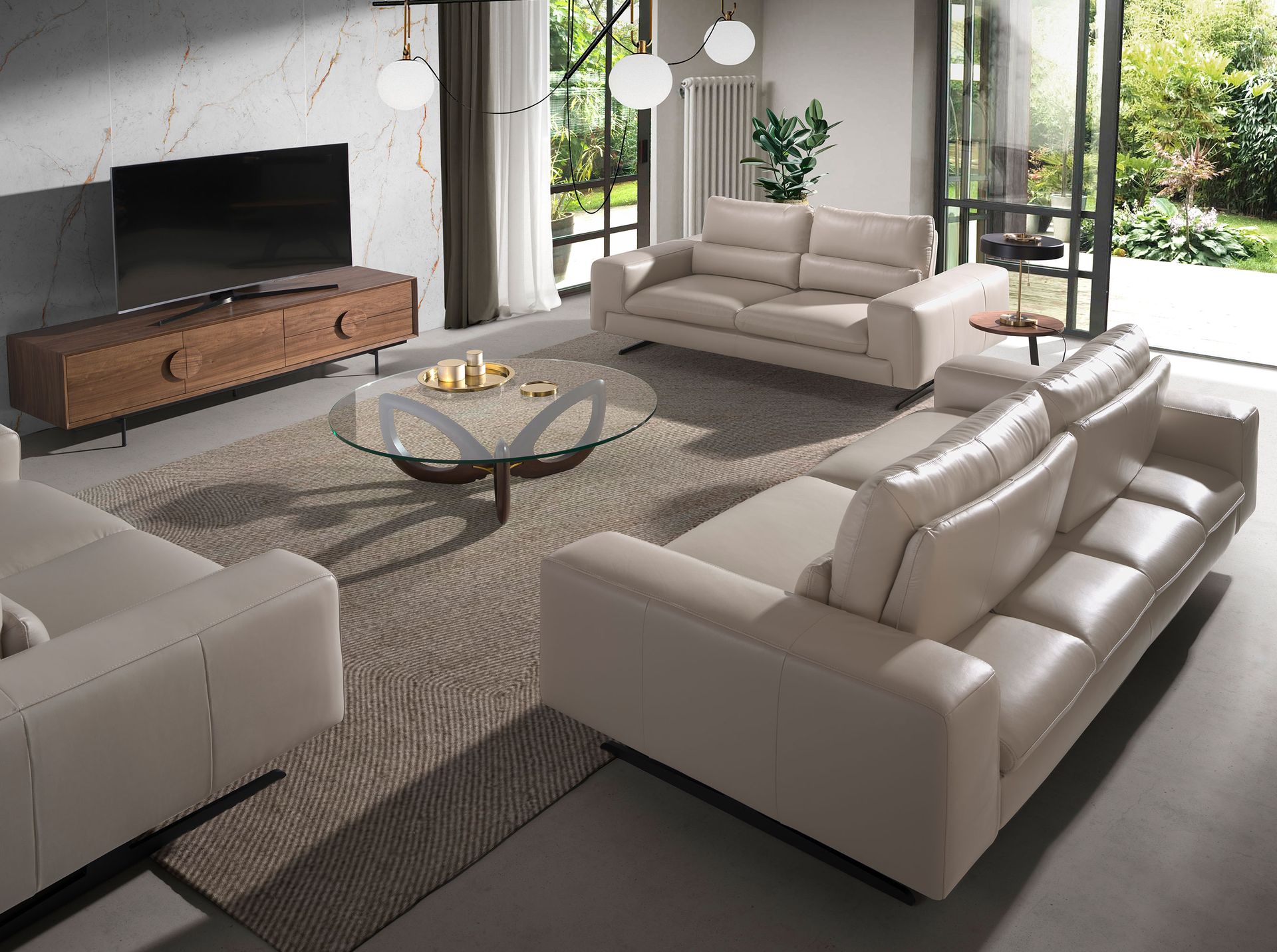 Приставной столик 2115/MH1613 из ореха и черной стали Angel Cerda