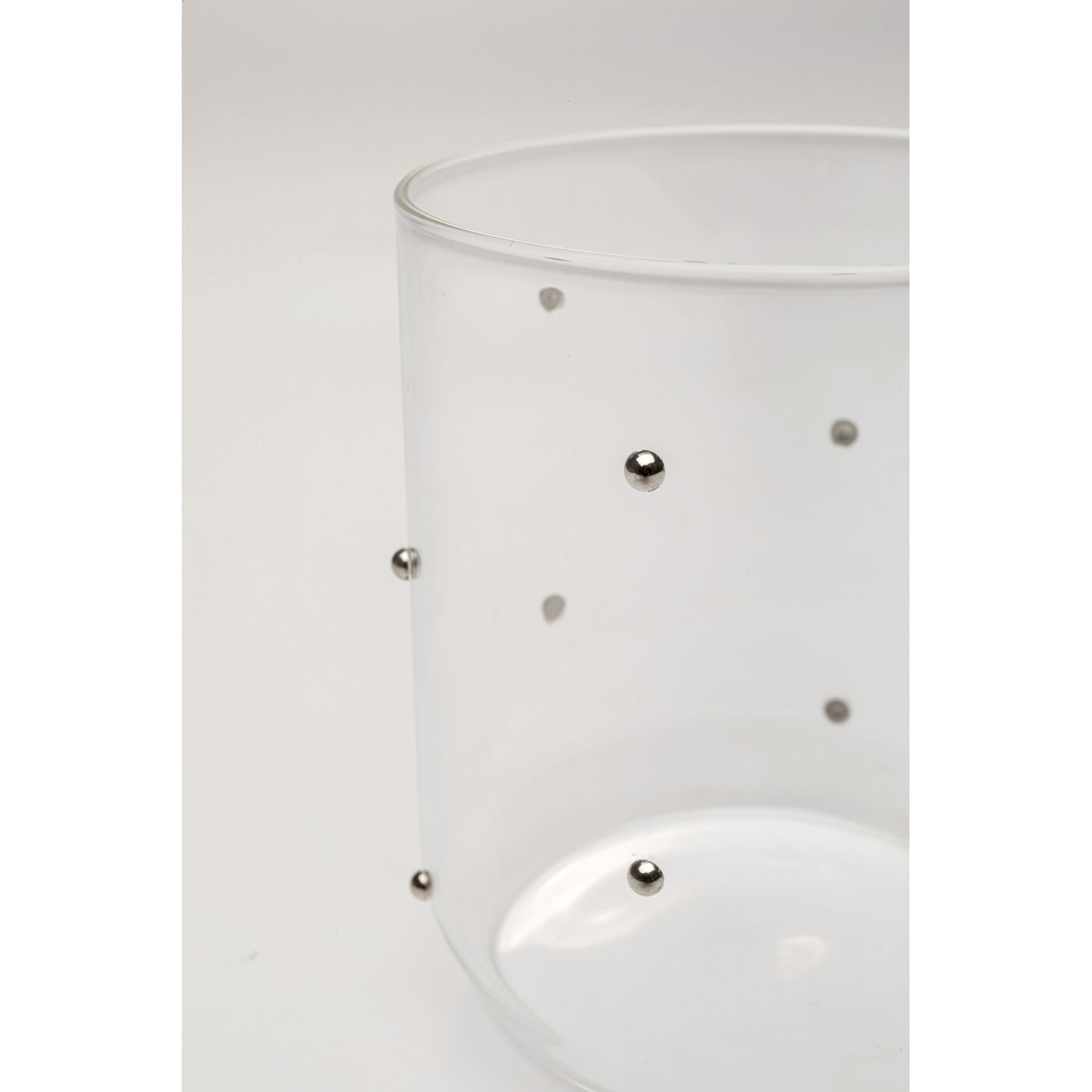 Стакан Glam Dots Silver 9cm KARE 58020