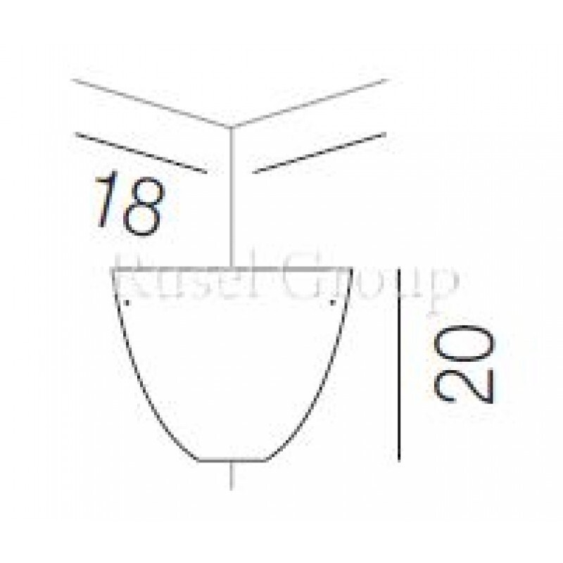 Настенный светильник Vistosi CORNER AP