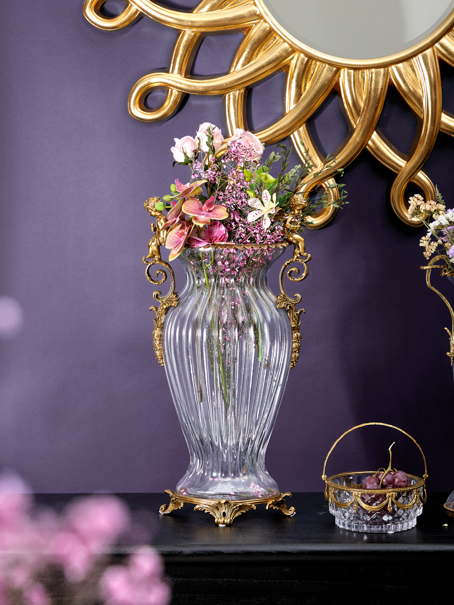 Ваза с ангелами Glasar HGL321/1/GLASS