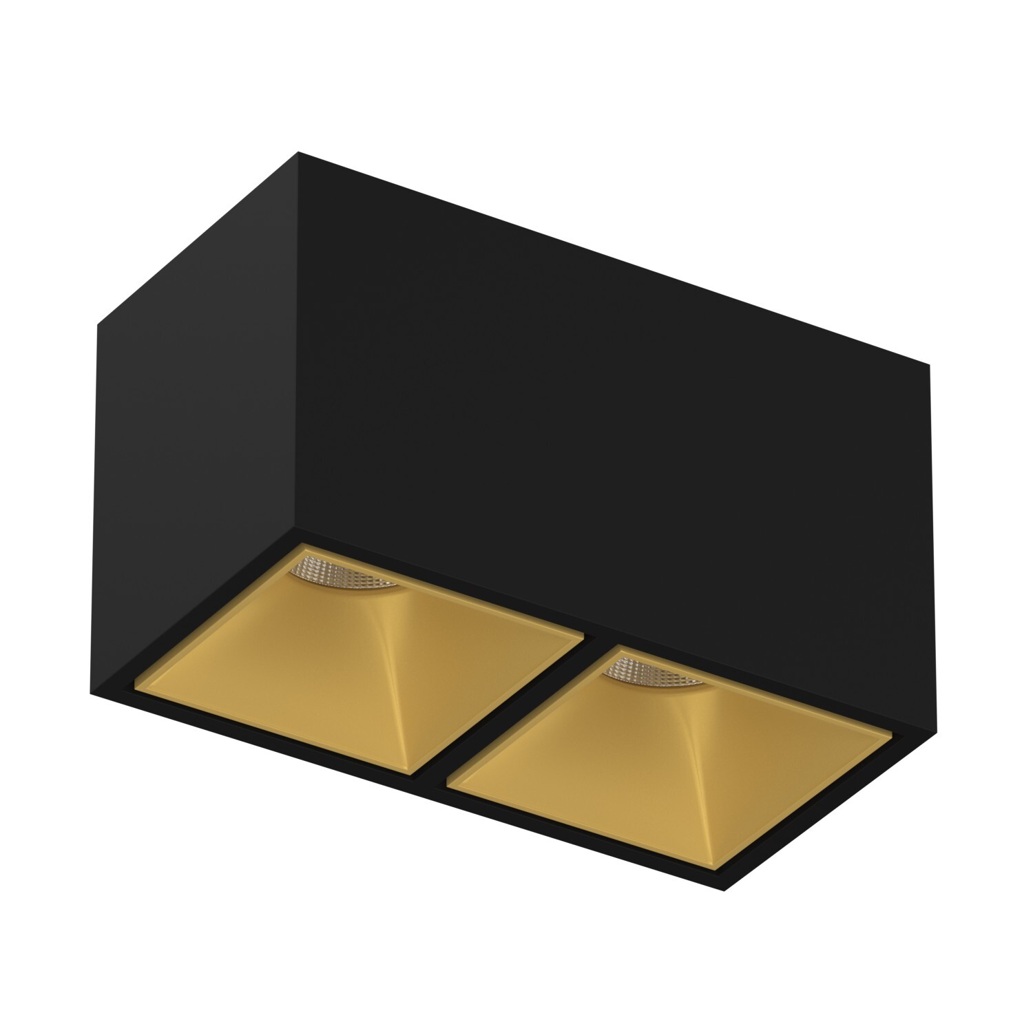 Накладной светодиодный светильник Ledron KUBING 2 Black-Gold