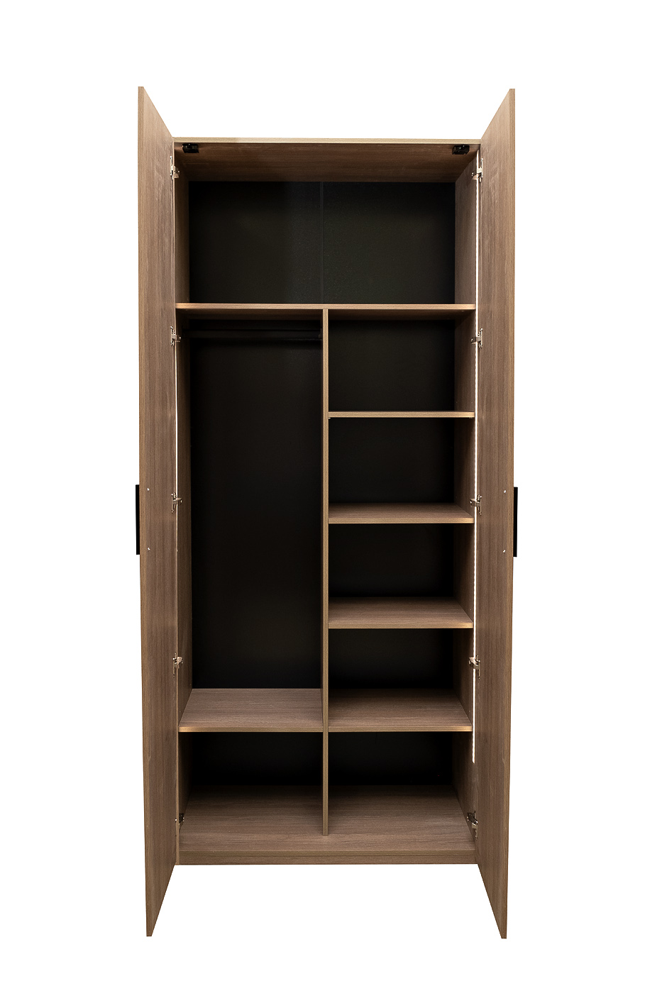 Шкаф двудверный с полками цвет дуб Garda Decor GD-10013/2-3(глухой)