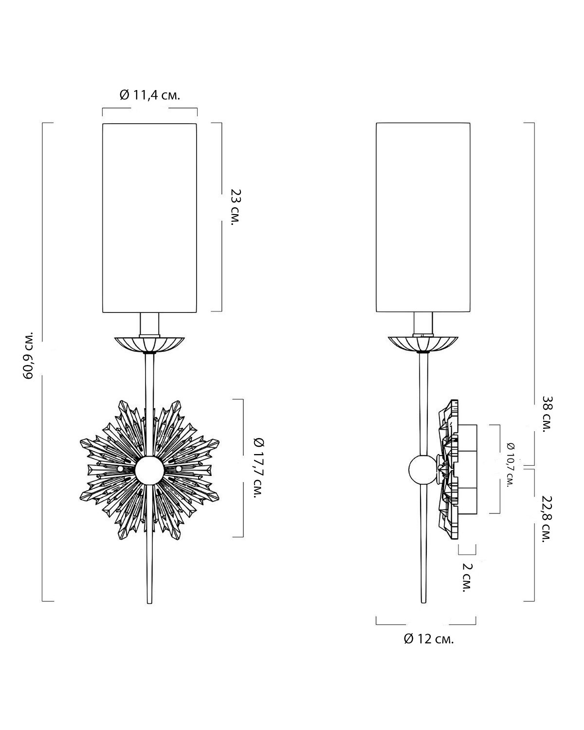 Бра Кромвель Louvre Home JJ10663-1W