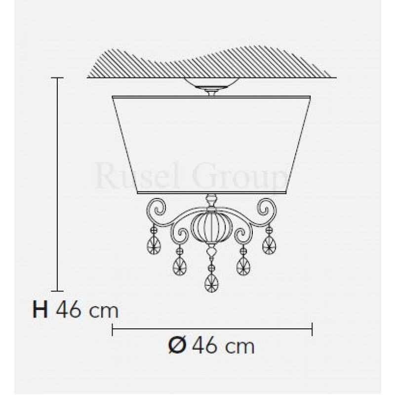 Потолочный светильник Masiero ANTIKA PL1 (Emme Pi Light 6030)