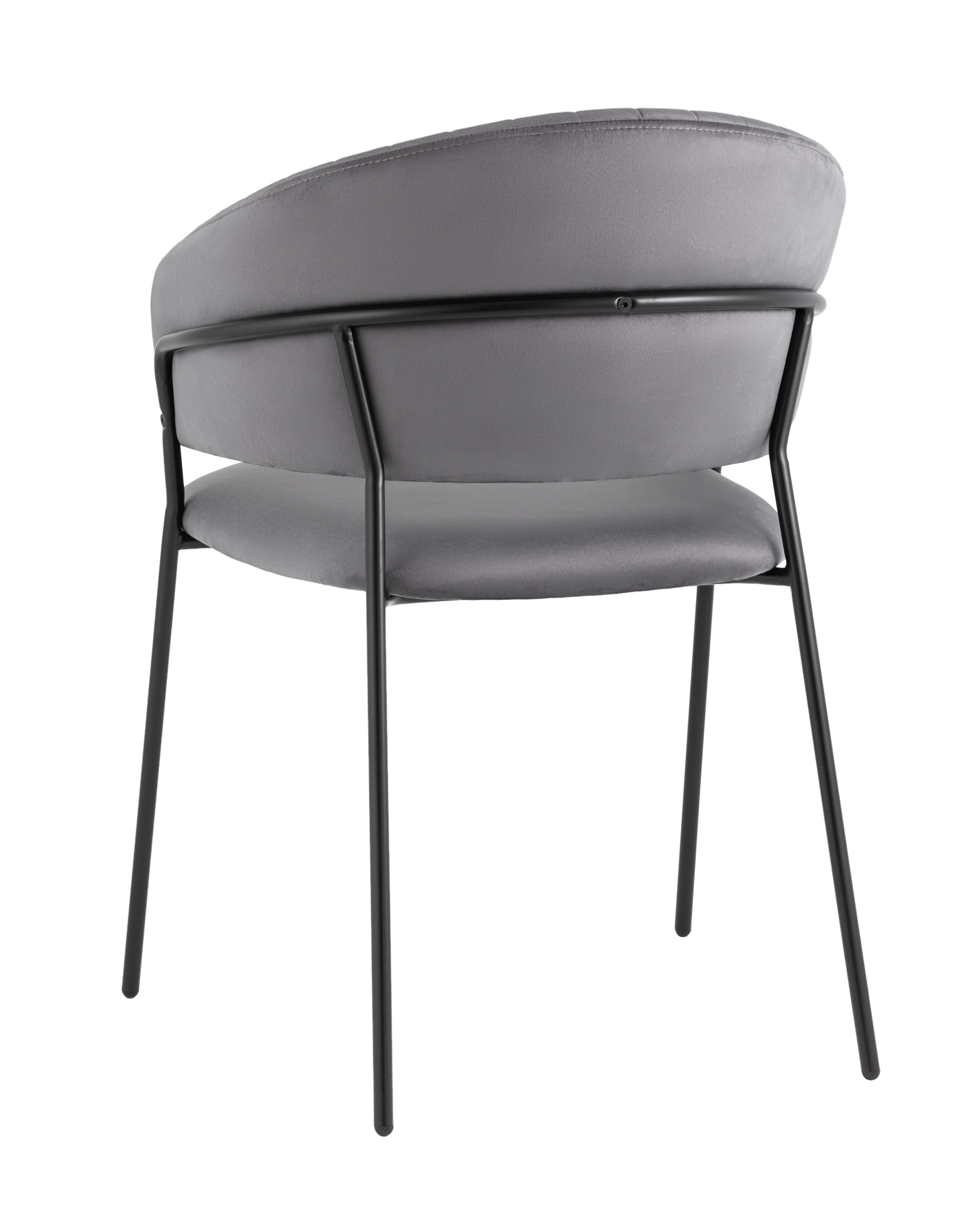 Стул Бруно велюр серый Stool Group