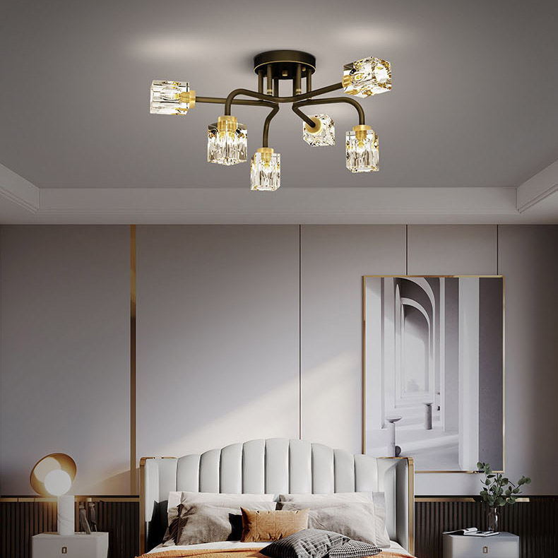 Потолочная люстра MICHAL L8 Brass by ImperiumLoft