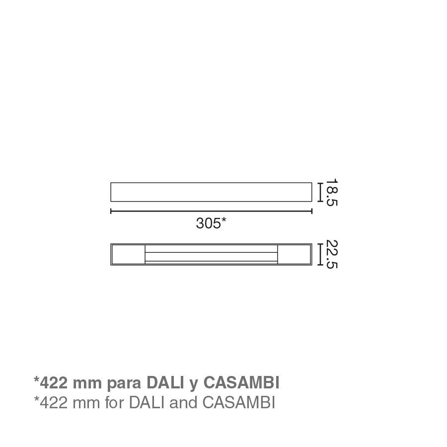 Настенный светильник NESO SLIM черный 3000K CASAMBI Faro